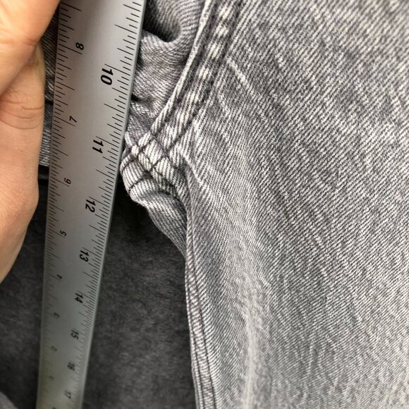 Abercrombie & Fitch 90s Ultra High Rise Curve Love Jeans Women 24/00S Gray Denim - Picture 7 of 10